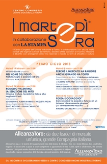 I Martedì Sera – 1° ciclo 2013 – Centro Congressi Unione Industriale Torino
