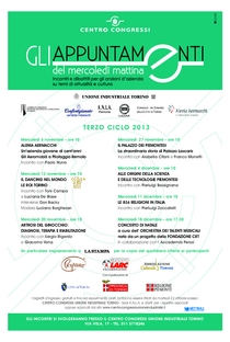 Gli Appuntamenti del Mercoledì Mattina – 3° ciclo 2013