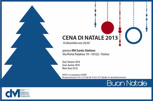 Cena di Natale CDVM – 10 dicembre