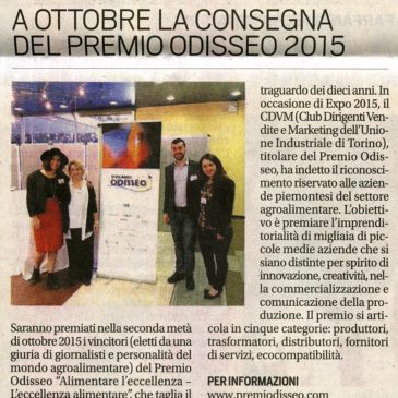 Rassegna stampa Premio Odisseo 2015