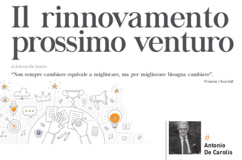 Articolo: “Il rinnovamento prossimo venturo” di Antonio De Carolis su The Procurement Magazine