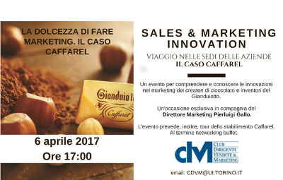 Evento 6 aprile 2017: la dolcezza di fare marketing. Il caso Caffarel