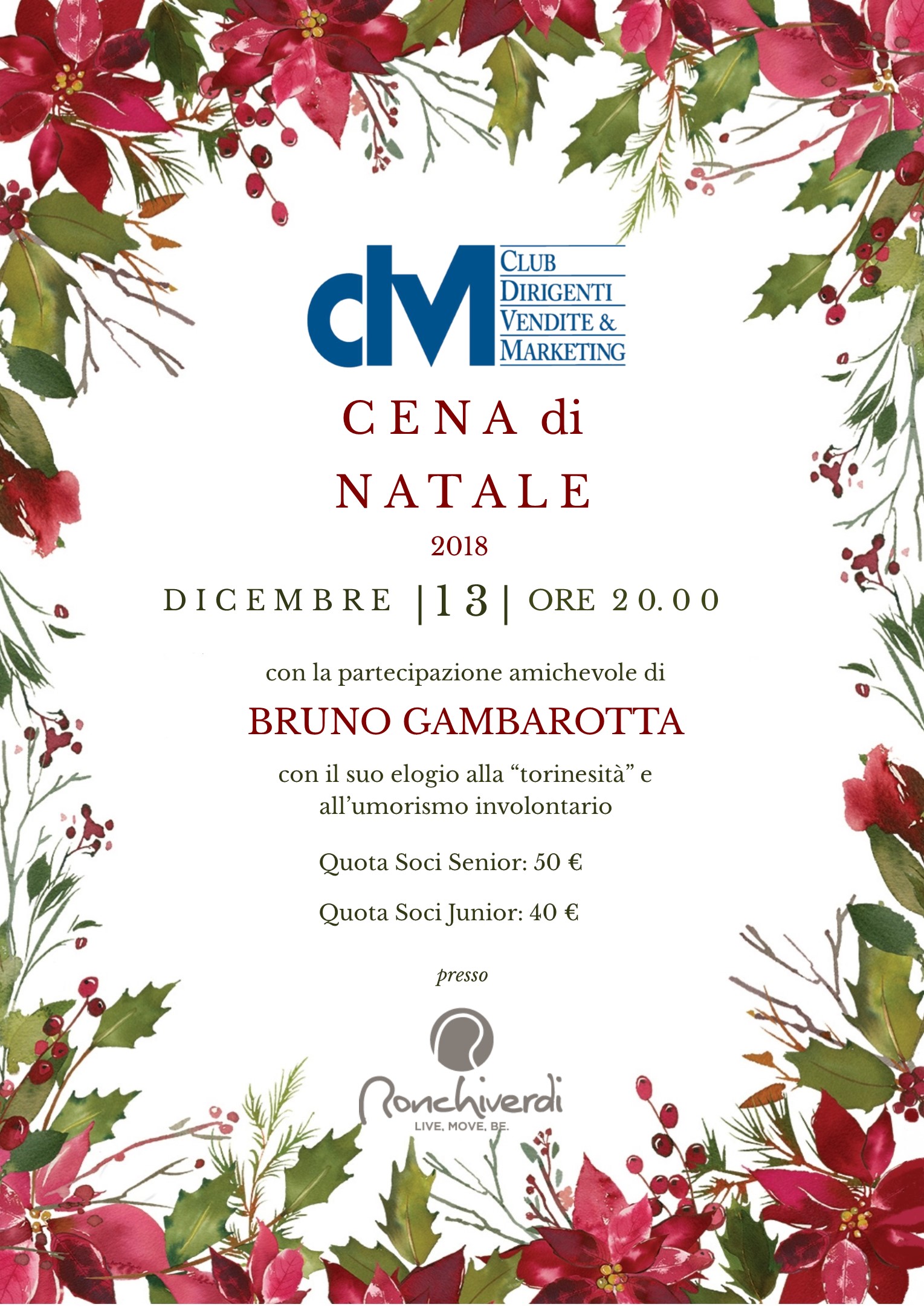 cena natale 2018