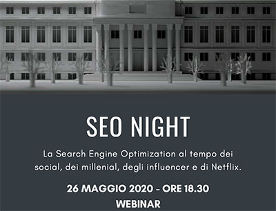 SEO Night – WEBINAR CDVM – 26 maggio 2020