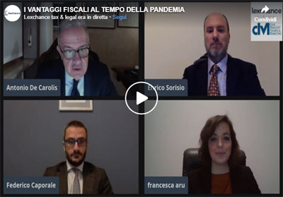 I vantaggi fiscali al tempo della pandemia – Video CDVM